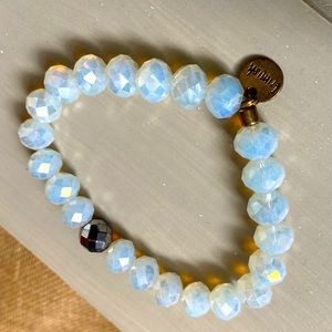 Snow White iridescent Erimish bracelet